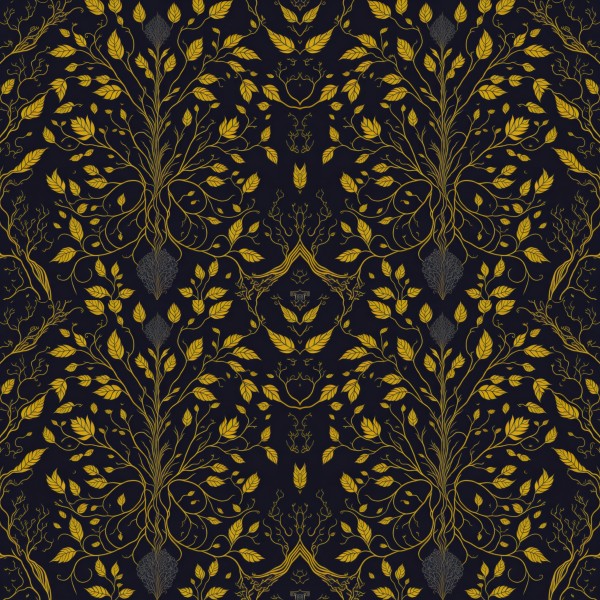 Autumn abstract symmetrical pattern  2D