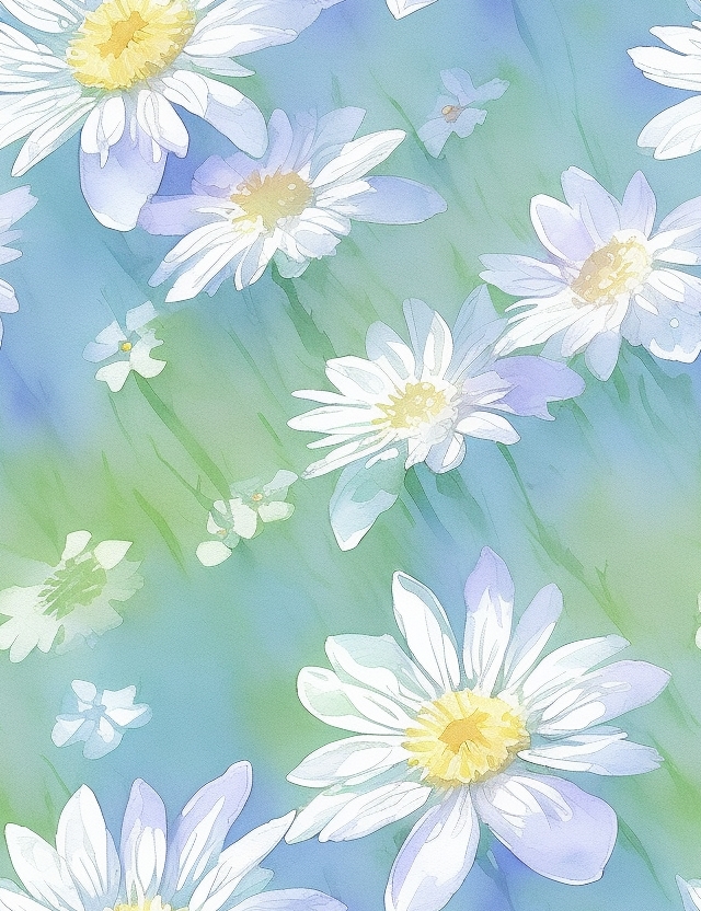 Pastel daisies pattern
